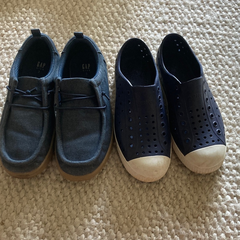 Gap Canvas Sneakers and Native Navy and White Kids Sneakers